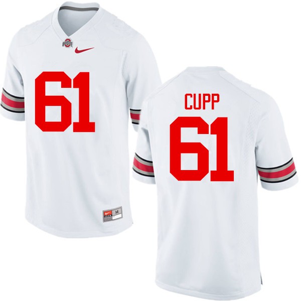 Ohio State Buckeyes #61 Gavin Cupp Men Football Jersey White